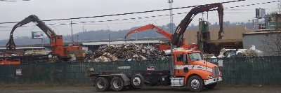 scrap iron and steel yard quick unload